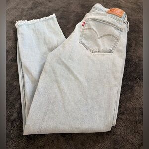 Levi High Rise Straight Leg Ankle Jeans Womens Size 29